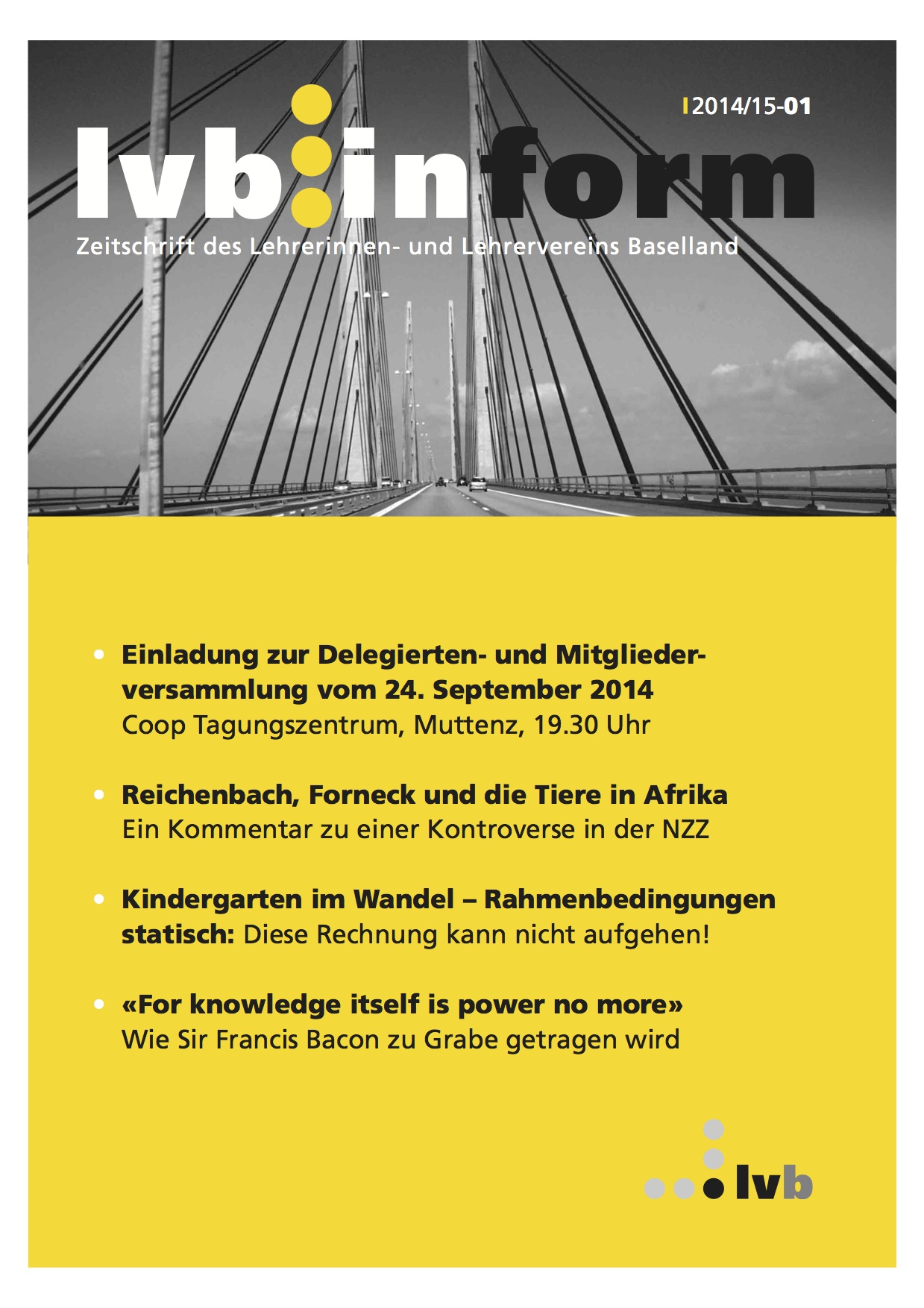lvb.inform 2014/2015-01 September 2014