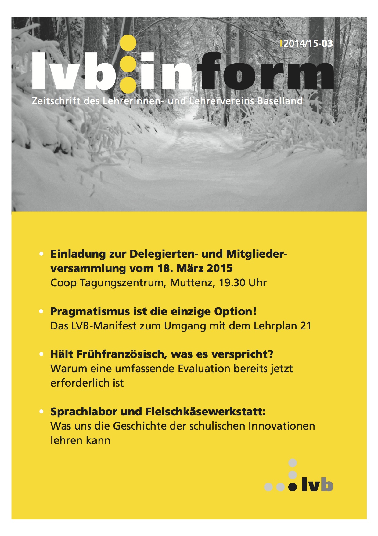lvb.inform 2014/2015-03 März 2015