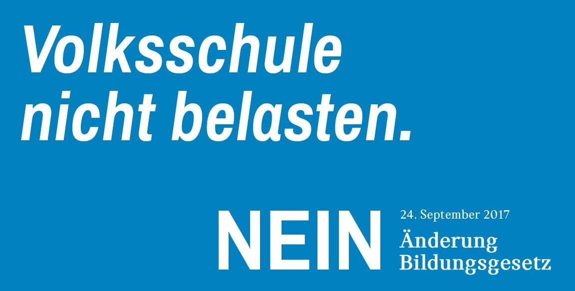 Nein zur Änderung des Bildungsgesetzes am 24. September